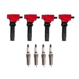 TRQ Ignition Coils & Spark Plugs Kit Compatible with 2019-2022 Ford 2019-2021 Lincoln