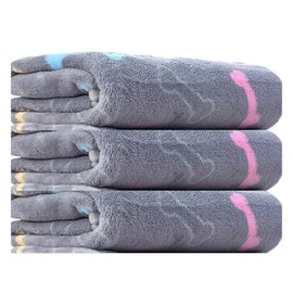 Dog Blankets Washable, 3 Pack Dog Blanket Washable 41" x 31", Fuzzy Soft Pet Mat Throw Cover for Kennel Crate Bed, Blankets for Dogs, Pet Blanket (Grey Bone-3 Pcs, Large (41 in x 31 in))