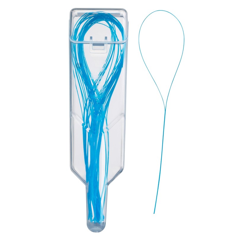 GUM EEZ-Thru Floss Threaders, Dental Flossers for Braces, Bridges, &
