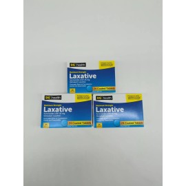 Dg Health 25mg Maximum Strength Laxative Coated Tablets 24 Tablets - Pack Of 3