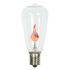 Vickerman ST40 Incandescent Clear Flicker Flame E17 Medium Base Bulb,