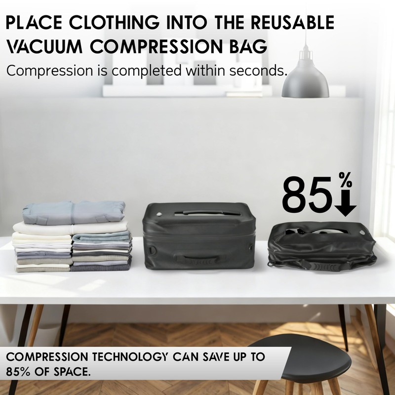 Vacuum Seal Bags for Clothing Travel, Electric Pump Included, Heavy-duty
