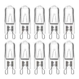 10 Pack G9 28W 230V 370LM 2700K Warm White Dimmable G9 Halogen Bulbs for Chandelier Landscape Lights Wall Lights Cabinet Lighting