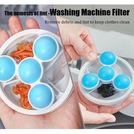 4-Pack Pet Hair Catcher Bags for Washing Machine - Durable Lint Filter Bag Set - Keep Clothes Hair-Free - Easy Laundry Cleanup