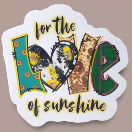 Handmade For The Love Of Sunshine 3" Vinyl Sticker