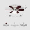 Westinghouse Hadley 30 Inch Brushed Nickel Finish Ceiling Fan with