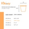 Kitchsy [Pack of 50 Leak-Proof Plastic Condiment Souffle Containers with