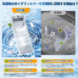 MSHNE Lint Filter for Washing Machines LINT-50 / Garbage Removal Net Compatible Parts (Aqua AQUA / Haier Compatible), Compatible with JW-C55A, JW-C70A, AQW-S45C, AQW-S45G-W, etc. [1 piece]