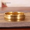Brass Ashtray Handcrafted Modern Stylish Style Easy Cleaning Portable Decorative