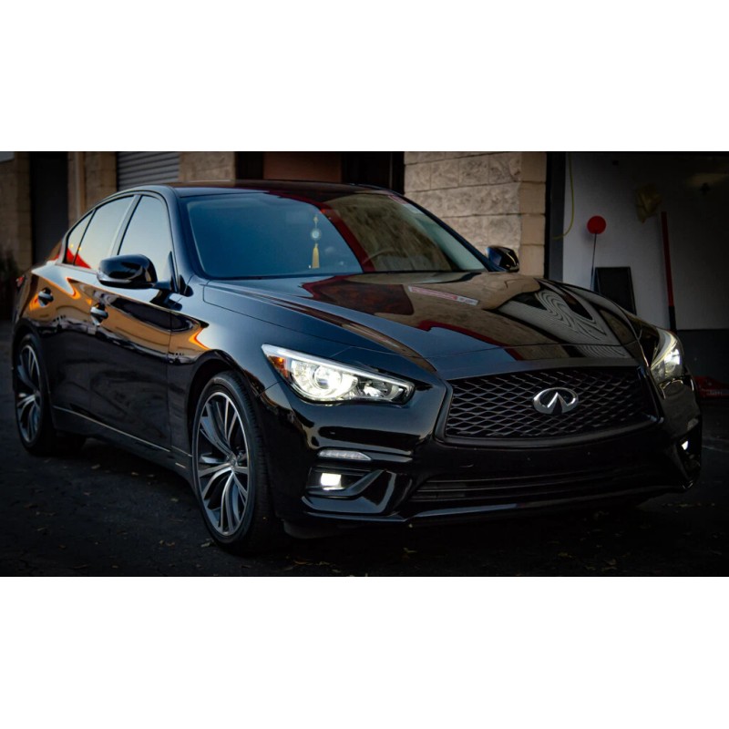 Avery Supreme Wrap Glossy Black Chrome Delete fitting 2014-2024 Infiniti