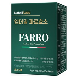 Nobel Labs 1 million potency emmer wheat grain Faro enzyme 30 packets, 5 units / 노벨랩스 100만 역가수치 엠머밀 곡물 파로효소 30포, 5개