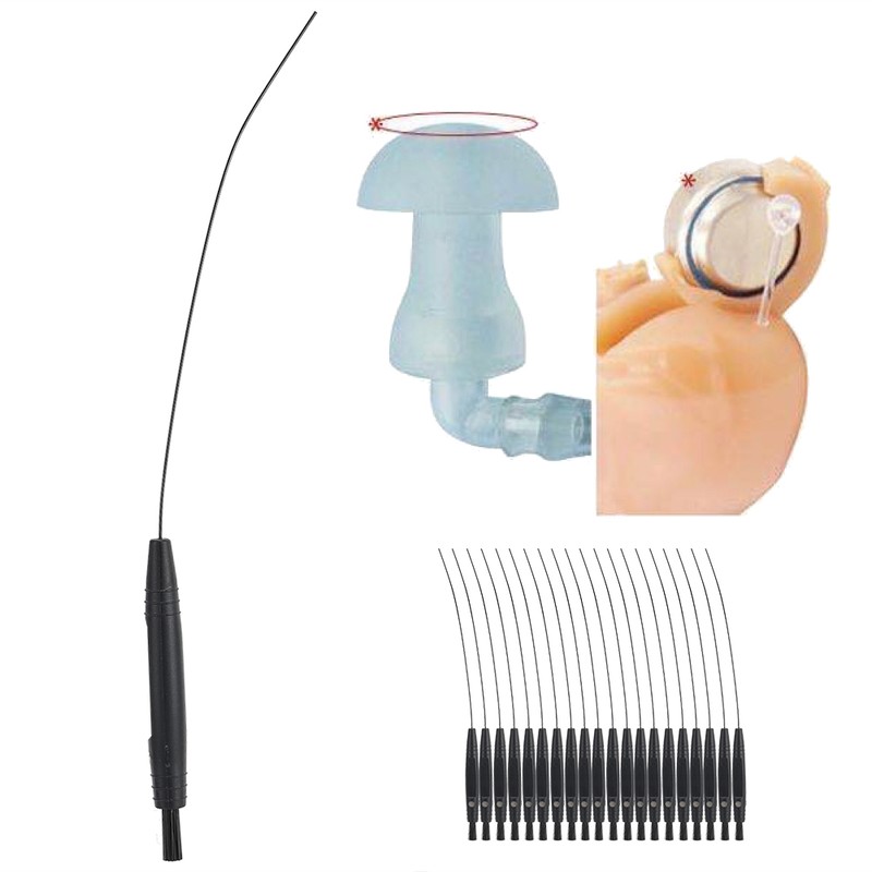 20pcs Hearing Aid Cleaning Brush Wire Cleaner Multifunctional Hearing Aid