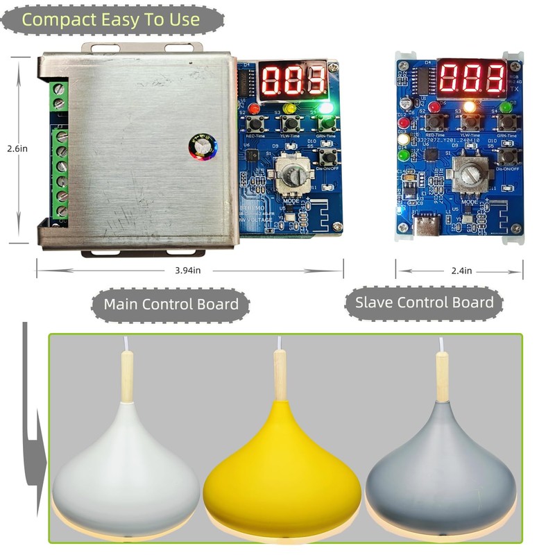 Remote 3 Channel Light Cycle Controller Sequencer with 50+ Modes
