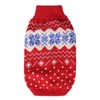 Jecikelon Snow Small Dog Sweater Knit Turtleneck Christmas Puppy Clothes