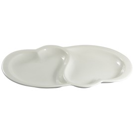 有田焼 Heart of Dividers, Bakeware 2 Piece Set White ID – 60 – 01 – 1 