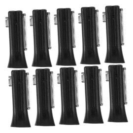 SAFIGLE 10pcs Eyebrow Razor Replacement Parts Electric Trimmer Accessories for Comfortable Grooming Travel Friendly and Compatible with Various Razors Black