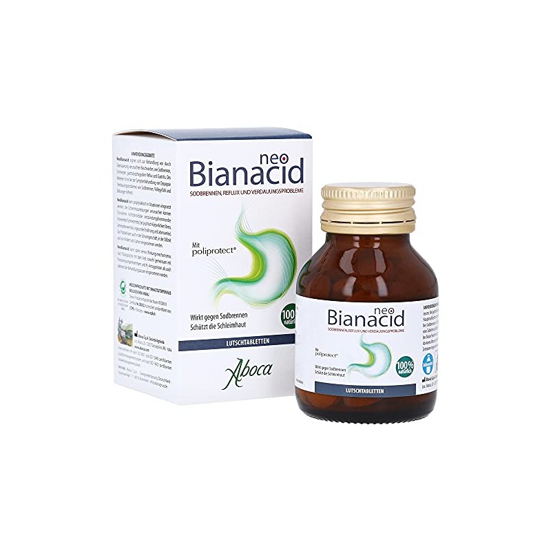 Neobianacid Protects Mucous membrane by Fighting Heartburn 45 Tablets
