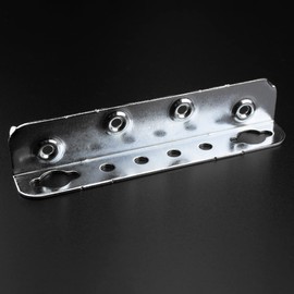 Mprofi MT® Set of 4 Bed Connectors - Bed Fitting Fitting - Height Adjustable for Middle Beam and Slatted Frame Holders - Bed Fittings - Centre Bar Connector - Bed Angle Height: 130 mm KR/2