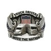Schnalle123 Belt Buckle Trucker Truck Driver America 3D Look for