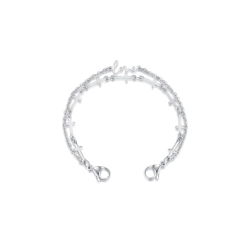mnmoom lnterchangeable Medical Alert Bracelets-Stainless Steel Chain with lobster clasps-Just