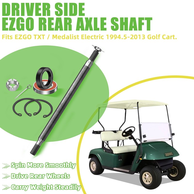 Drive-up Golf Cart Rear Splined Axle Shaft for EZGO TXT