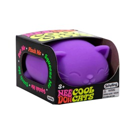 Schylling NeeDoh Cool Cats The Groovy Glob! Squishy, Squeezy, Stretchy Stress Balls Assorted Colors - 3 Pack