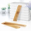 COM-FOUR® 10 x Bamboo Hair Comb - Wooden Comb -