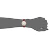 Fieldwork GY006 Women's Analog Wristwatch, Syrup, Leather Strap, red, Watch