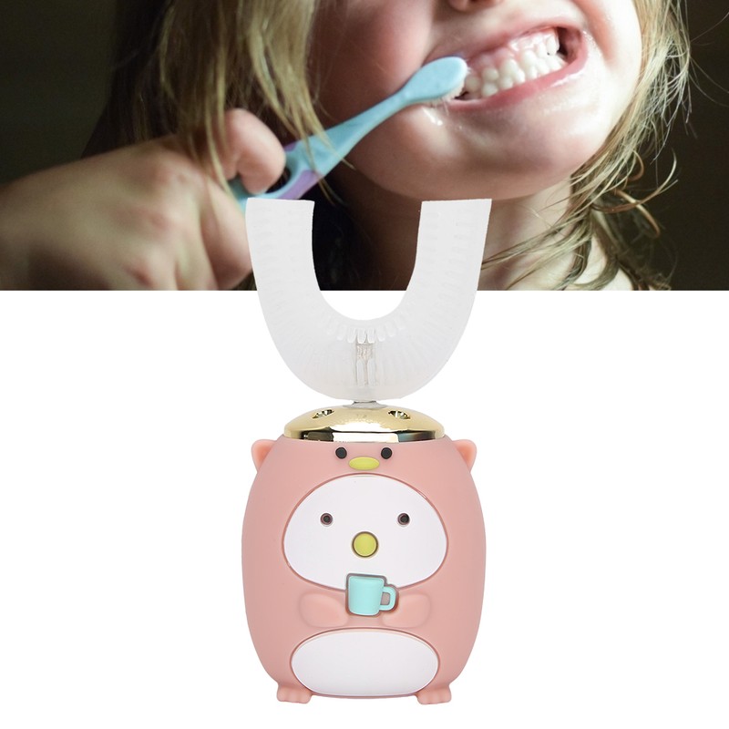 Children Electric Sound Waves Toothbrush Intelligent Cleaning Toothbrush Oral Care