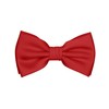 BEWDIO Adjustable Red Bow Ties for Men, Solid Color Pre-Tied