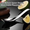 AIMALL 10 PCS Flat Bottom 304 Stainless Steel Soup Spoon,