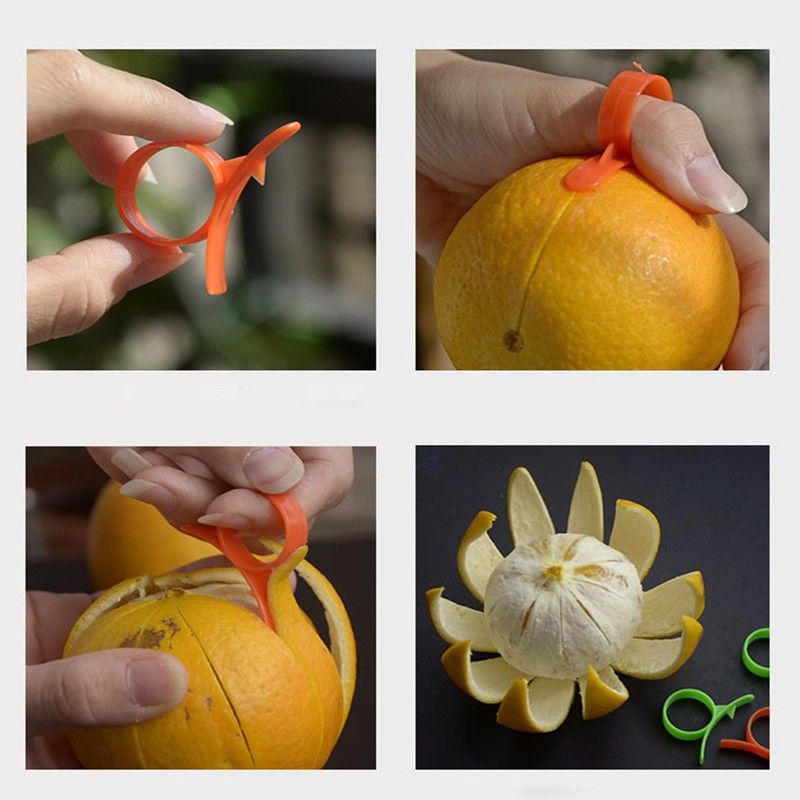 YUEMING 2 pcs Orange Peeler Citrus Peeler Fruit Peeler Creative