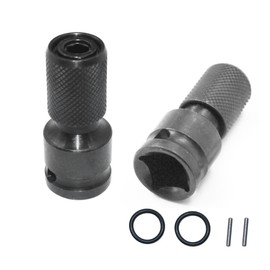 CHNPLUM DT7508-QZ for Dewalt Impact Adaptor 1/2" to 1/4", Cr-Mo Steel (DT7508-QZ 1/2" to 1/4" Impact Adaptor * 2 Pcs)