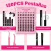 Extensiones De Pestañas Kit Efecto Manga Anime Mixto Lash