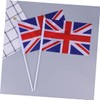 Operitacx UK Flag Hand Flags 50pcs Mini Britain Flags on