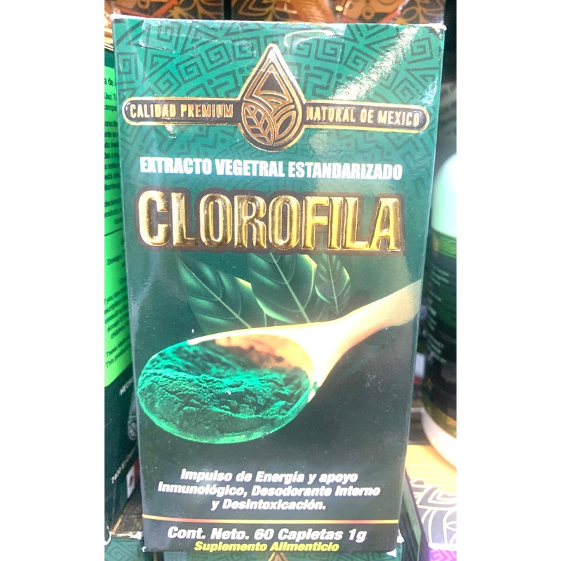 Natural De México Clorofila Extracto Vegetal Estandarizado Suplemento / Chlorophyll