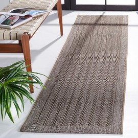 SAFAVIEH Palm Beach Collection Runner Rug - 2'3" x 10', Silver, Sisal & Jute Design, Ideal for High Traffic Areas in Living Room, Bedroom (PAB321D)