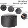 HABUTWAY Bean Bag Chair 3Ft Luxurious Velvet Ultra Soft Fur