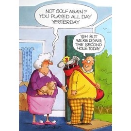 Greeting Card (PLK3701) Humour Blank/Birthday - The Second Hole