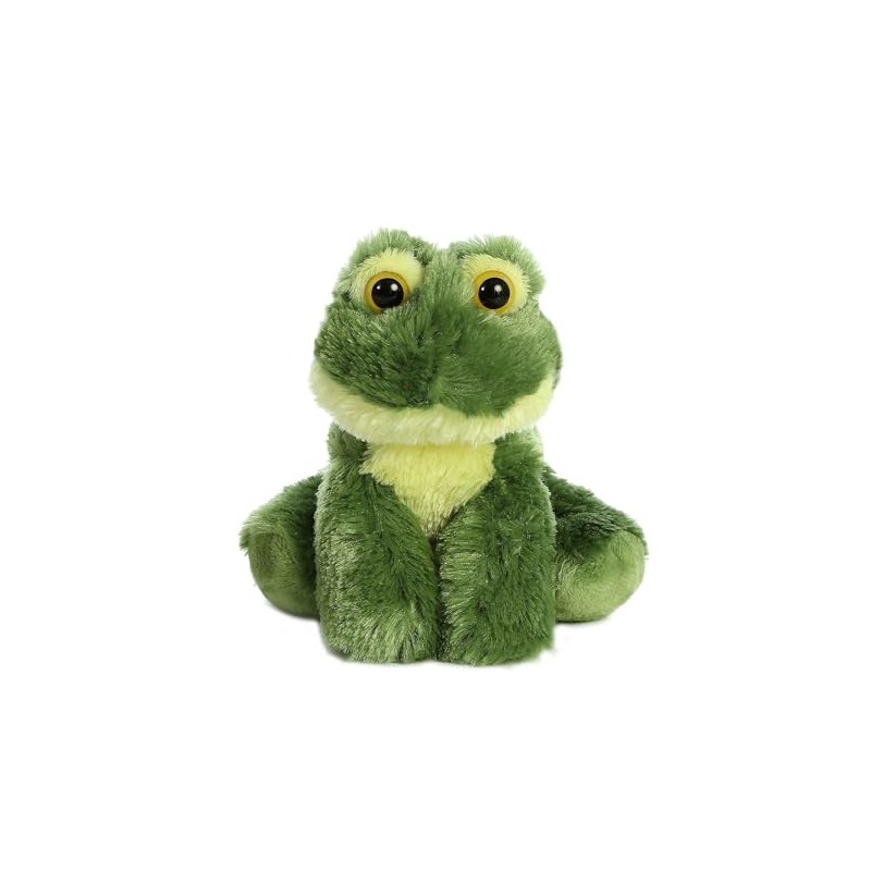 Aurora® Adorable Mini Flopsie™ Frolick Frog Stuffed Animal - Playful