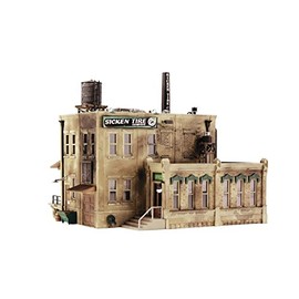 Pre-Fab Building Sicken Tire Company N Scale Woodland Scenics