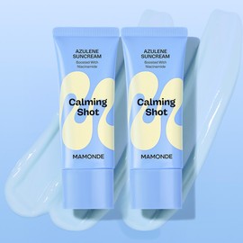 Mamonde [본사운영] 마몽드 카밍 샷 아줄렌 선크림 SPF50+PA++++ 35ml x 2개 [Head Office Operation] Mamonde Calming Shot Azulene Sunscreen SPF50+PA++++ 35ml x 2 pieces