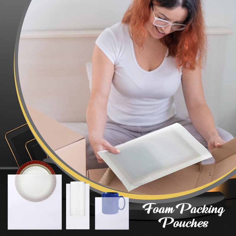 Frienda 240 Moving Dishes Packing Kit 60 Foam Sheets 180