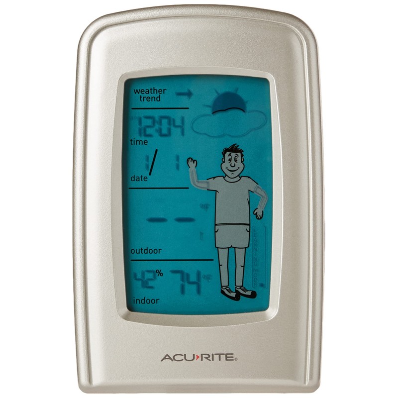 AcuRite 00827 What-to-Wear Wireless Weather Forecaster white, 0.5