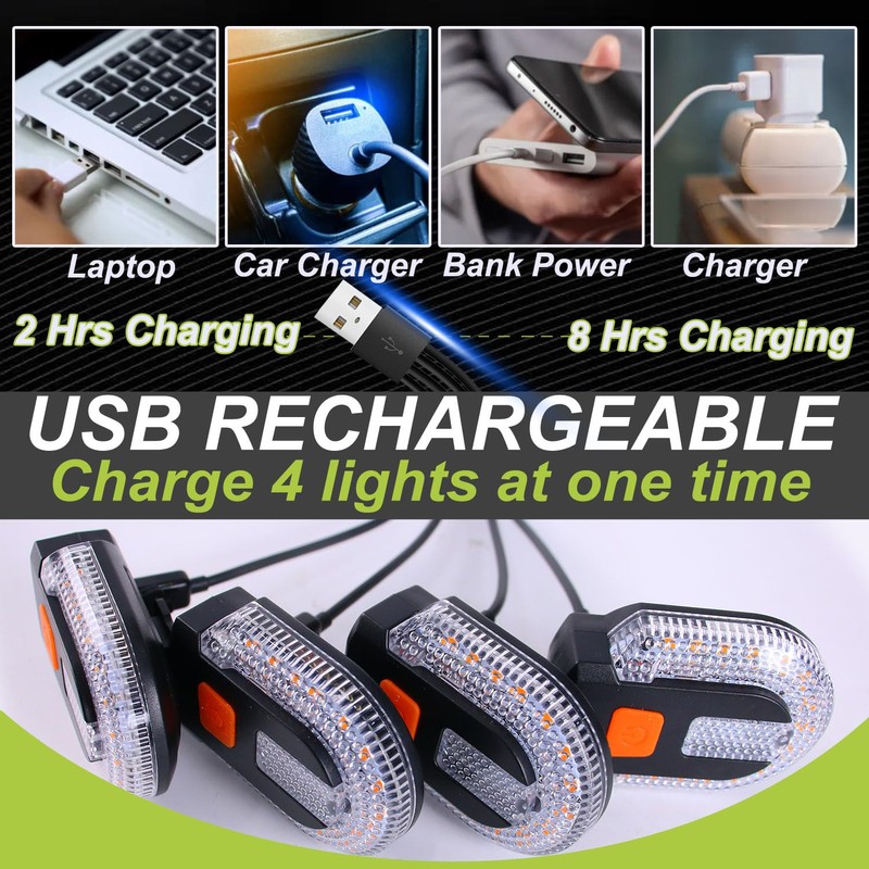Turn Signals for Bike, USB Charging Bike Tail Light Remote