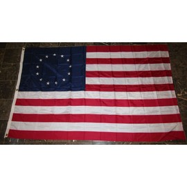 AES 5x8 Embroidered Sewn Betsy Ross Historical Solarmax Nylon Flag 5'x8' Grommets