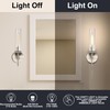 Brushed Nickel Bathroom Vanity Light, Wall Sconces Set of 2