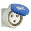1 x 32A 230V Blue 2P+E Industrial Mains Plug &