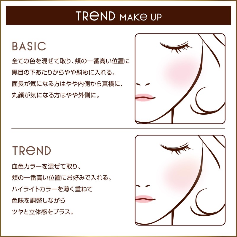 Excel Auratic Blush AB09 Passion Tea Cheek Gradient
