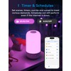 Meross Smart LED Bedside Lamp Touch Dimmable Works with Apple